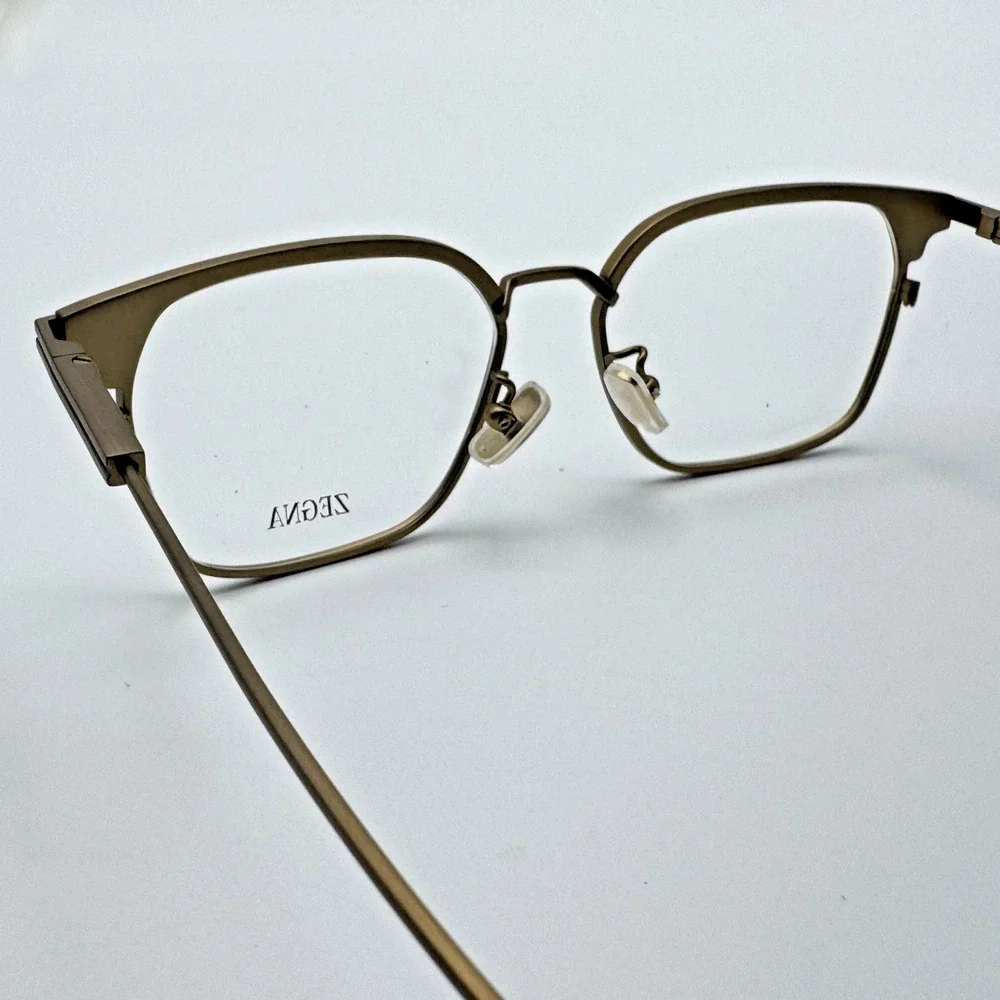 Ermenegildo Zegna Eyeglasses Frames EZ5335-D 046 Matte Light Brown 52-16-145 New